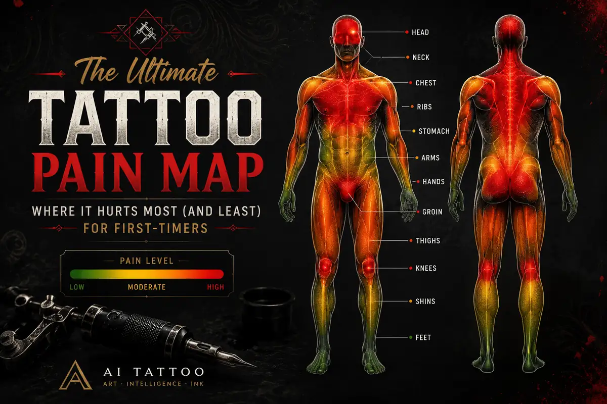 Tattoo pain map article